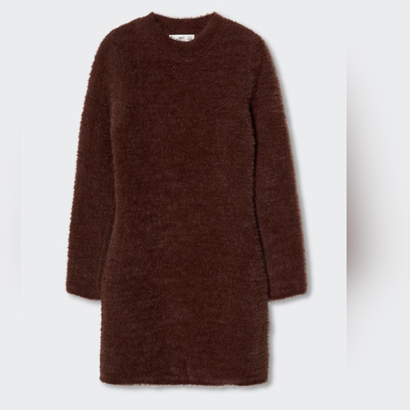 MANGO Fuzzy knited dress - Picture 2 of 3